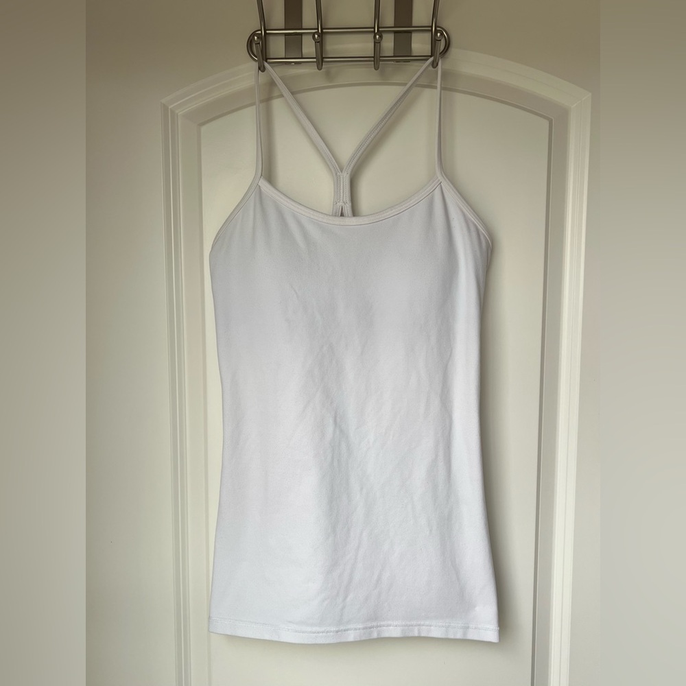 lululemon athletica Power Y White Size 6 - Picture 1 of 6